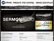 Tablet Screenshot of lifewaychurchaz.com